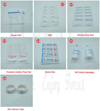Load image into Gallery viewer, 17 Items/93pcs Portable Travel First Aid Kits for Home / Outdoor