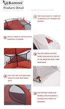 Load image into Gallery viewer, Blackdeer Archeos 2-3 People Backpacking Tent Outdoor Camping 4 Season Winter Tent  Snow Skirt Double Layer Waterproof Hiking
