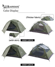 Load image into Gallery viewer, Blackdeer Archeos 2-3 People Backpacking Tent Outdoor Camping 4 Season Winter Tent  Snow Skirt Double Layer Waterproof Hiking