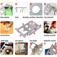 Load image into Gallery viewer, 12 in 1 Survival Kit SOS Emergency Survival Tools
