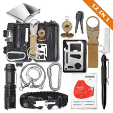 Load image into Gallery viewer, 12 in 1 Survival Kit SOS Emergency Survival Tools
