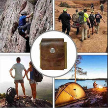 Load image into Gallery viewer, Leather Bushcraft Canvas Foraging Pouch