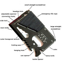 Load image into Gallery viewer, EDC Credit Card Multifunctional Pocket Emergency Tools
