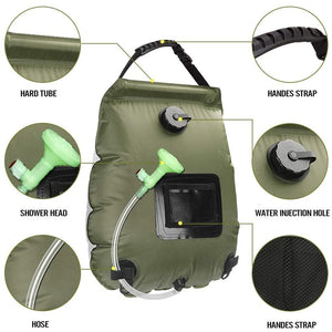 Water Bags 20L Outdoor Camping Hiking Solar Shower Bag