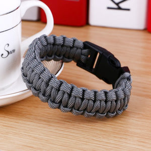 New Survival Paracord Bracelet / Outdoor Wristband