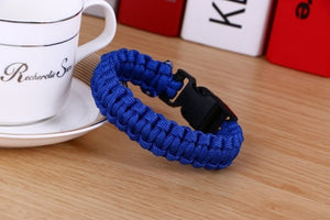 New Survival Paracord Bracelet / Outdoor Wristband