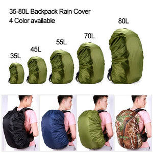 35-80L Waterproof Backpack Cover ,Hiking Backpack Rain Cover