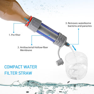 Water Purifier 5000 Liters Filtration Capacity for Camping Emergency