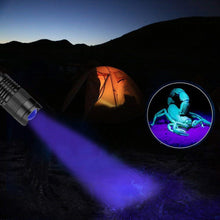 Load image into Gallery viewer, Rechargeable LED Ultraviolet Flashlight 365nm Blacklight
