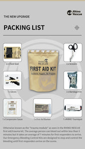 RHINO first aid kit outdoor emergency kit for camping