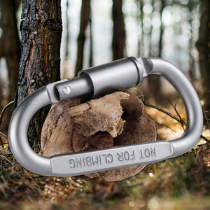 Survival D-ring Locking Carabiner Clip Screw Lock