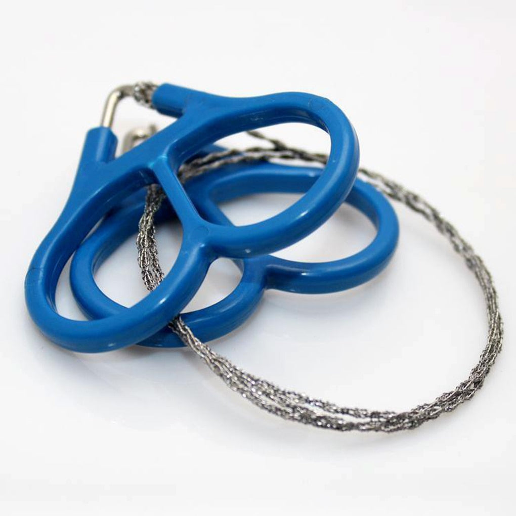 Miulika Stainless Steel Wire Saw Manual Chain Saw, Comfortable Gripping Pocket Steel Rope Hand Saw For Outdoor Picnicking