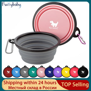 350ML/1000ML 1PC Collapsible pet Bowls for Travel