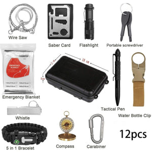 12 in 1 Survival Kit SOS Emergency Survival Tools