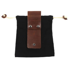 Load image into Gallery viewer, Leather Bushcraft Canvas Foraging Pouch
